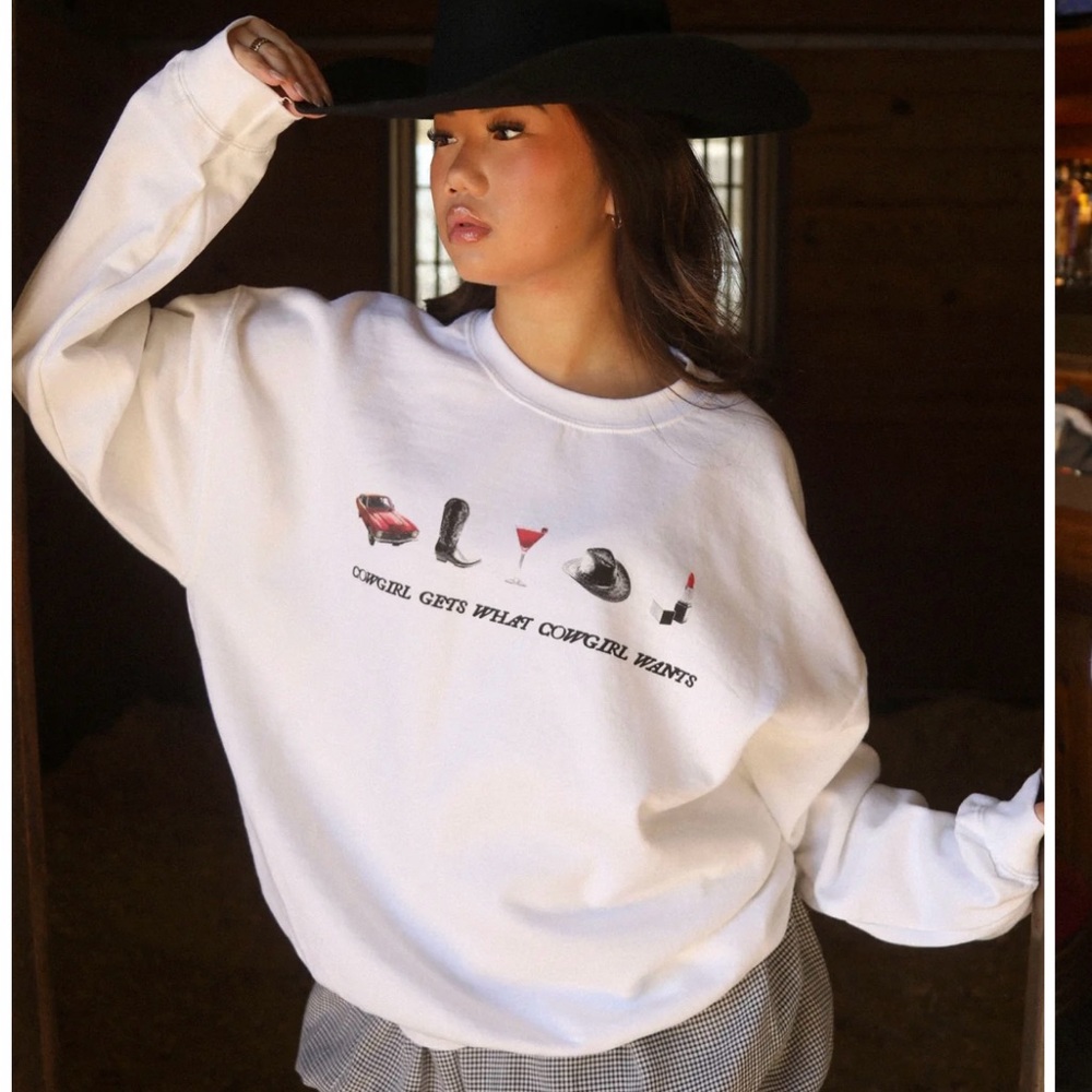 Riffraff cowgirl sweatshirt